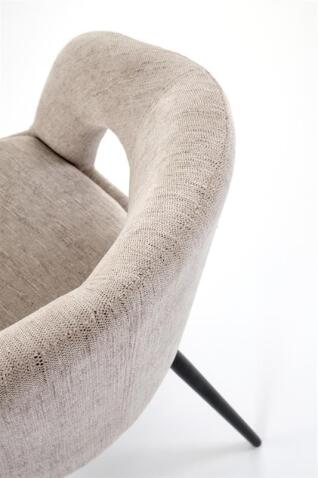 Стул HALMAR K550 бежевый/черный