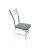 Стул ВВР Трио серый/хром, экокожа