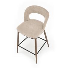 Стул барный HALMAR H114 бежевый/ореховый