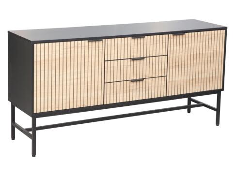 Комод SIGNAL MAGO K1 дуб/черный мат