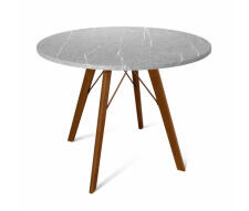 Стол Sheffilton SHT-TU9/TT 90 МДФ артикул SHT-T147 темный орех/серый мрамор