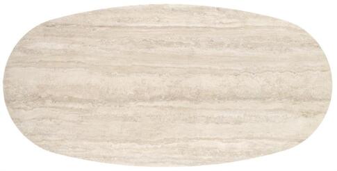 Стол обеденный HALMAR JULIUS светлый травертин/черный 200/100