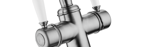 Смеситель для кухни Omoikiri Tottori-SI античное серебро