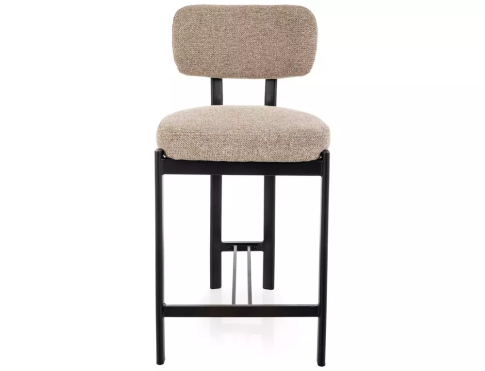 Стул барный SIGNAL MISAKI H-2 t.253 бежевый/черный