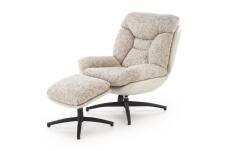 Комплект HALMAR KRONOS (кресло+подставка для ног) бежевый/разноцветный