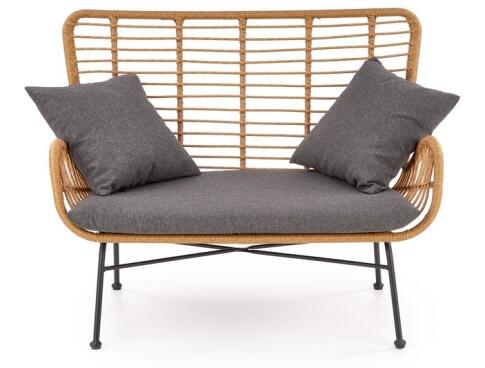 Софа HALMAR IKARO XL натуральный/черный