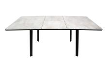 Стол ВВР Миллер Камень светлый/черный №3, ЛДСП 120-160/80
