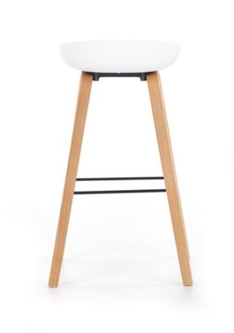 Стул барный HALMAR H86 белый/серый