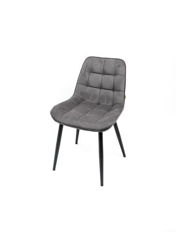Стул ВВР Бостон графит/черный, велюр