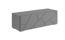 Тумба МК Стиль ГРАНЖ ТМ-003 серый шифер/графит софт