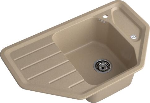 Кухонная мойка GRANFEST CORNER C-800E песочный