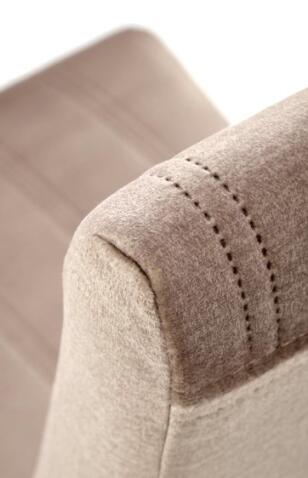 Стул HALMAR DIEGO 3 Monolith 09 бежевый/дуб медовый