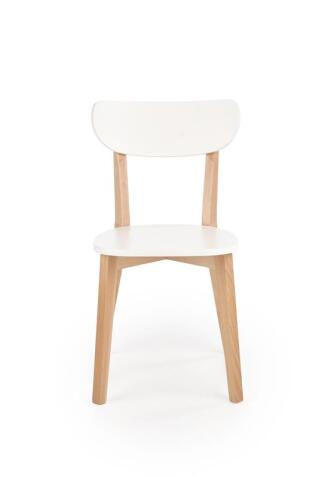 Стул HALMAR BUGGI белый/натуральный