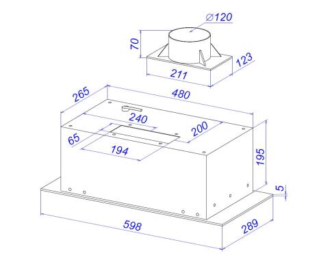Вытяжка  ZORG TECHNOLOGY SANTA 1060 60 S белая