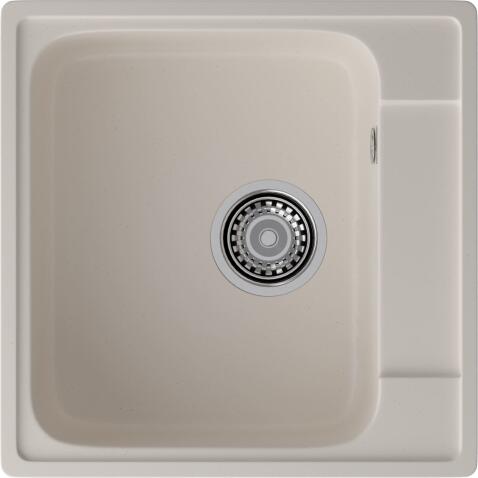 Кухонная мойка GRANFEST QUARZ Z-48 белый + сифон