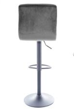 Стул барный SIGNAL C105 Velvet Bluvel 14 серый/черный