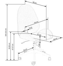 Кресло компьютерное HALMAR FALCAO розовый/белый