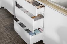 Кухонный гарнитур NN Мебель "Токио" Серия 3 (1,6 м) Белый текстурный/Дуб Сонома