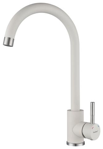Смеситель для кухни GRANFEST QUARZ Z-5410 белый