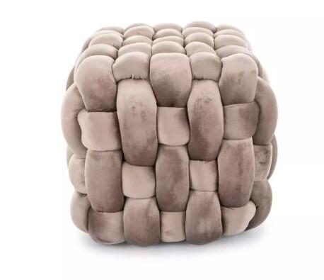Пуф SIGNAL FARIS Velvet темно-бежевый