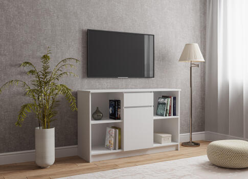 Тумба под ТВ ДСВ (МС Мори) МТВ 1204.1 Белый