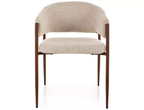 Стул SIGNAL AKITA D t.255 светло-бежевый/орех