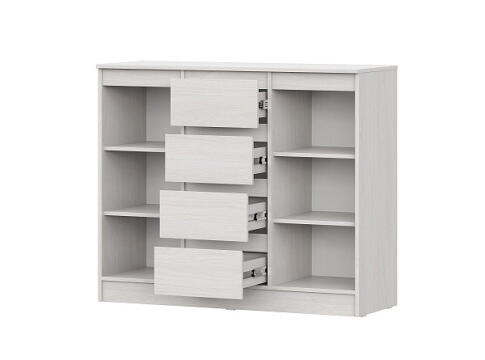 Комод SV-МЕБЕЛЬ (МС Бриз-1 К) Ясень Анкор светлый, 4 ящ. 2 ств.