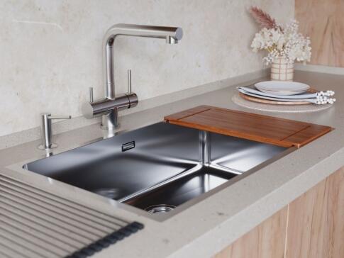 Кухонная мойка из нержавейки Omoikiri Tadzava 75-U/I-IN нержавеющая сталь