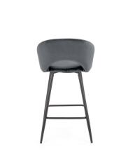Стул барный HALMAR H96 серый/черный Стул барный HALMAR H96 серый/черный