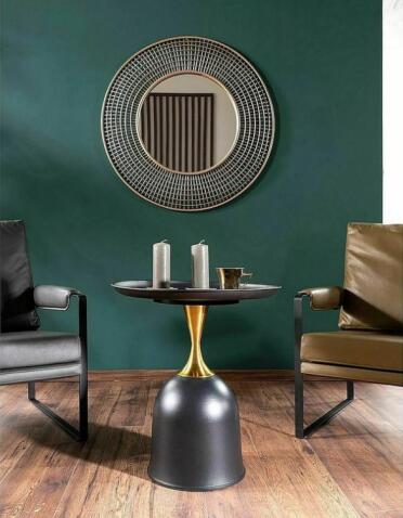 Стол журнальный SIGNAL LIBRA черный/золотой 51