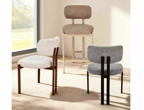 Стул SIGNAL MISAKI D t.255 светло-бежевый/орех