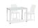 Стол обеденный SIGNAL GALANT белый/белый 100/60