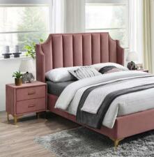 Тумба прикроватная SIGNAL MONAKO Velvet Bluvel 52 античный розовый/золотой Тумба прикроватная SIGNAL MONAKO Velvet Bluvel 52 античный розовый/золотой
