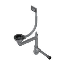 Арматура для одночашевых моек Omoikiri WK-1-UN GM (универсальный прямоугольный перелив)