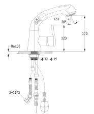 Смеситель для кухни GRANFEST 3773 графит