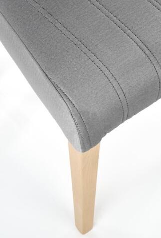 Стул HALMAR DIEGO 3 Monolith 85 серый/дуб медовый