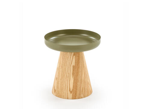 Стол журнальный HALMAR GINA зеленый/натуральный