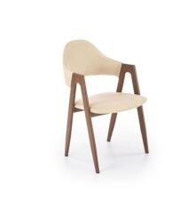 Стул HALMAR K344 бежевый/орех