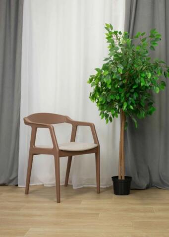 Стул Sheffilton SHT-S202 светлый беж/коричневый