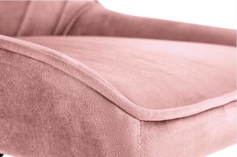 Кресло компьютерное HALMAR RICO розовый/хром