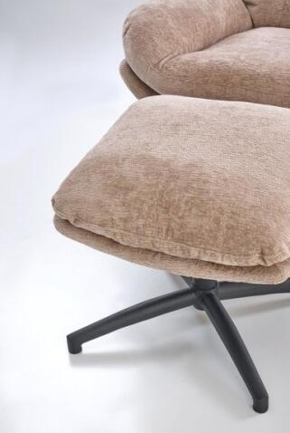 Комплект HALMAR PESTO (кресло+подставка для ног) бежевый