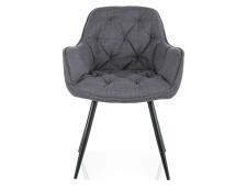 Стул SIGNAL CHERRY Bjorn 13 серый/черный