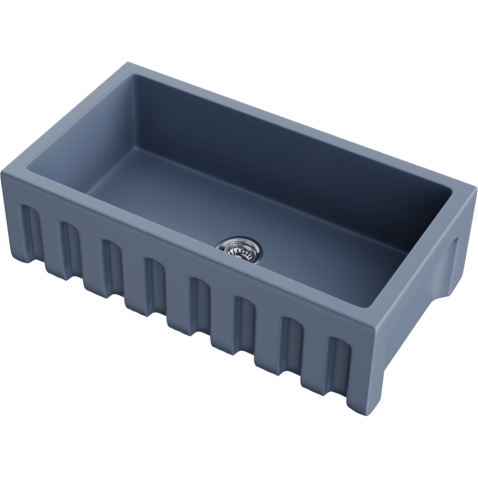 Кухонная мойка из керамики Omoikiri Mikura 83-SB Natceramic/smoky blue