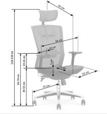Кресло компьютерное HALMAR AMBASADOR черный/серый