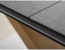 Стол обеденный SIGNAL DOLCE Ceramic Pietra Di Savoia серый/дуб, 180-240/95