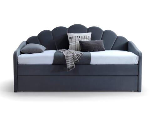 Кровать SIGNAL BELLA Velvet Bluvel 14 серый 90/200