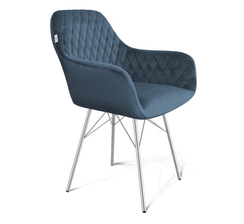 Стул Sheffilton SHT-ST38/S64 тихий океан/хром лак