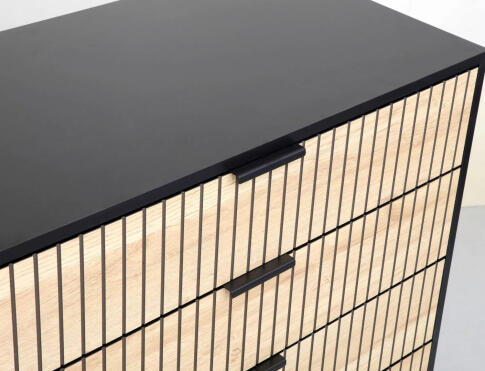 Комод SIGNAL MAGO K2 дуб/черный мат