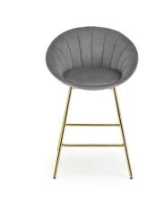 Стул барный HALMAR H112 серый/золотой