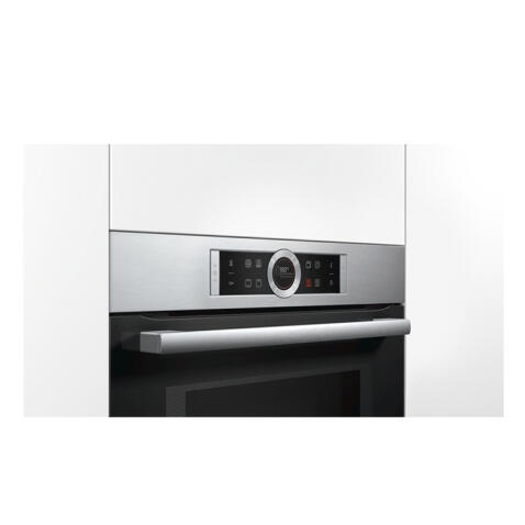 Духовой шкаф BOSCH компактный с СВЧ CMG633BS1